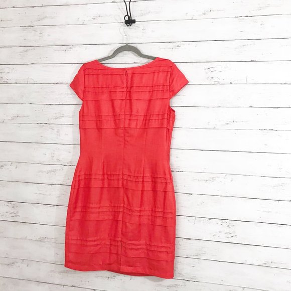 Jessica Simpson Orange Knee Length Sheath Dress - Picture 4 of 5